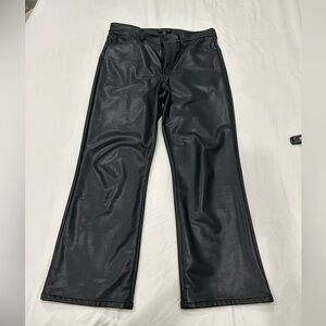 Banana Republic factory faux Black Leather Pants